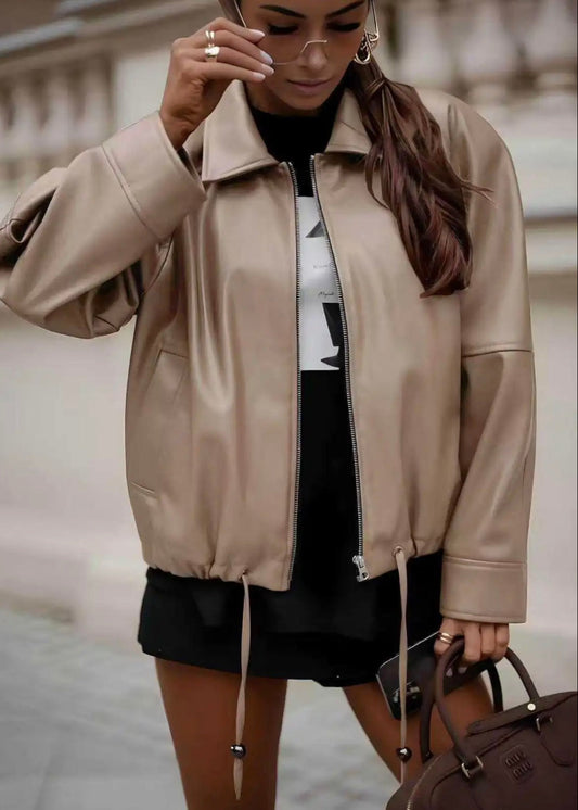 Veste Oversize en simili cuir