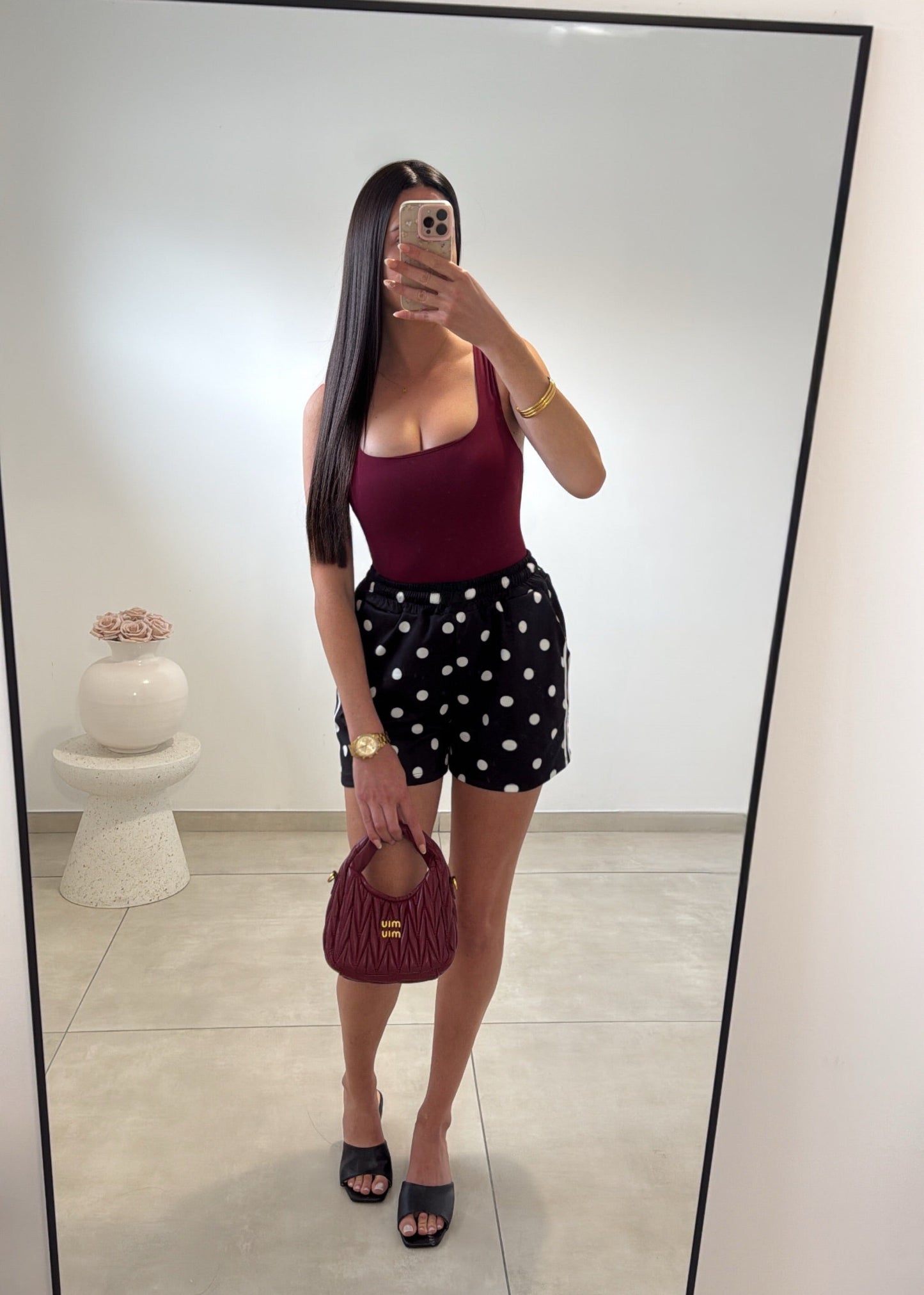 Short à pois