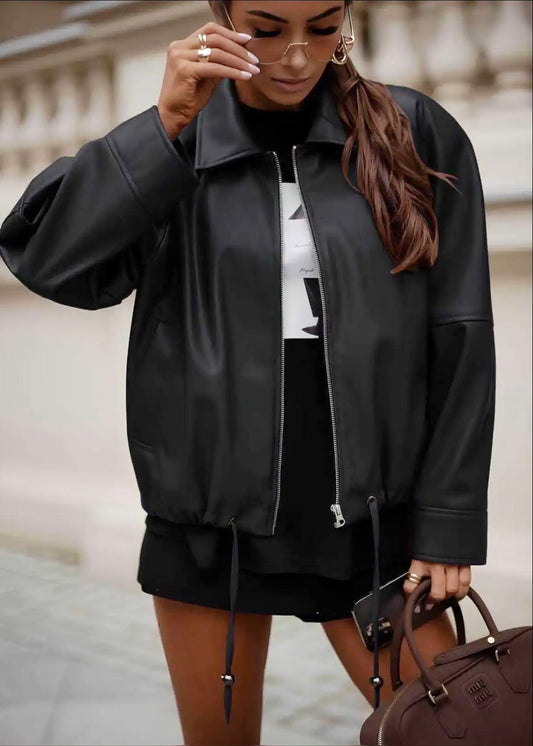 Veste Oversize en simili cuir