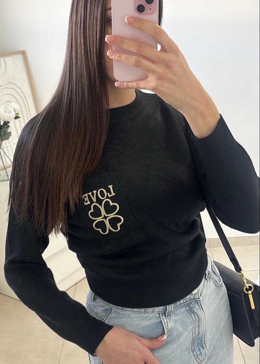 Pull LOVE Noir
