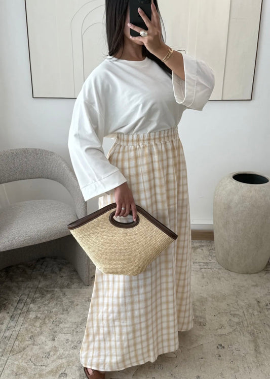 Jupe Longue à carreaux