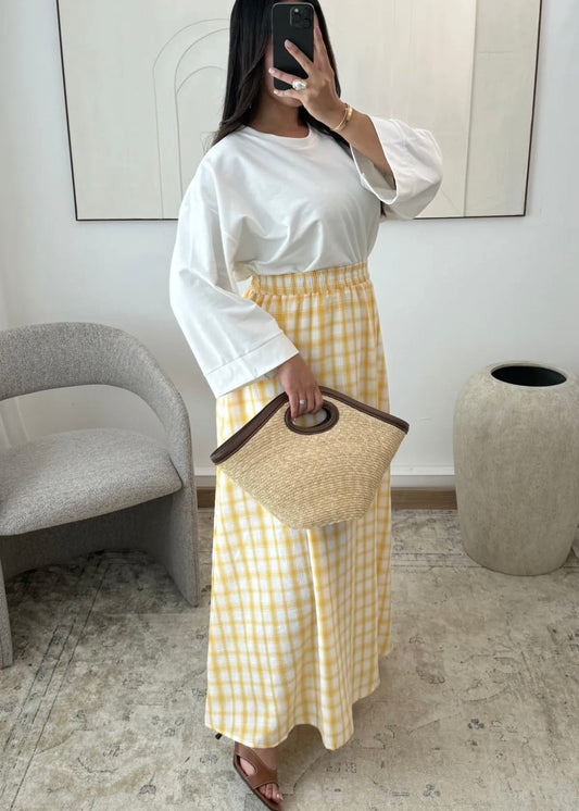 Jupe Longue à Carreaux