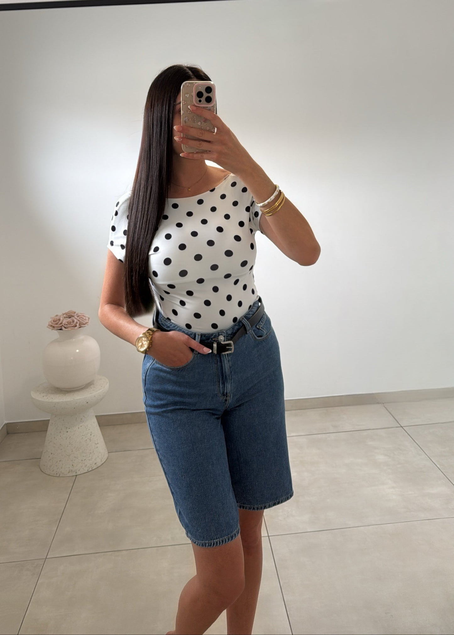 Bermuda en jeans