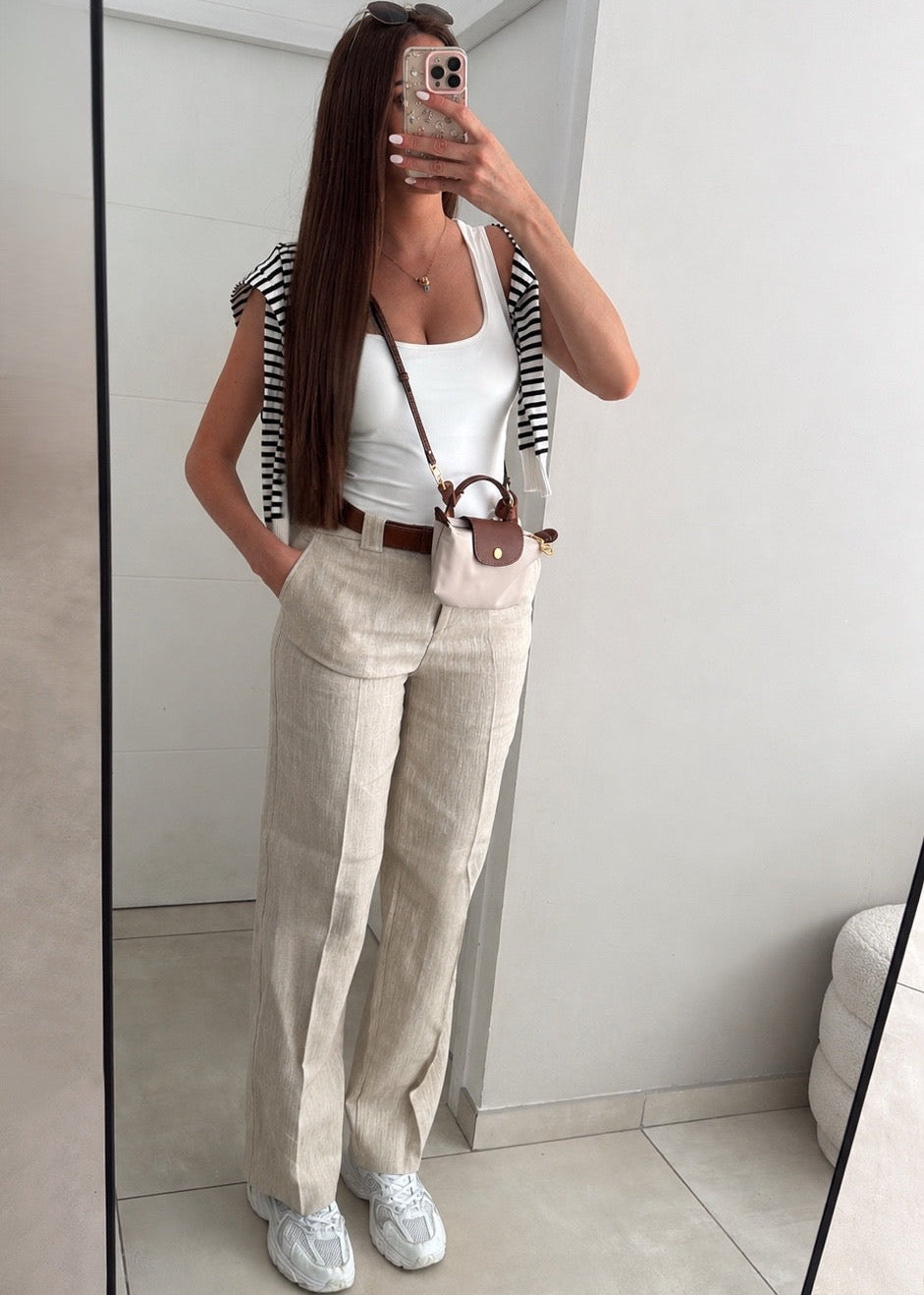 Pantalon Droit en Lin