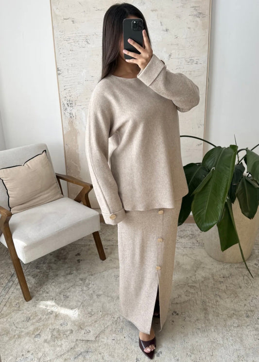 Ensemble pull & jupe longue