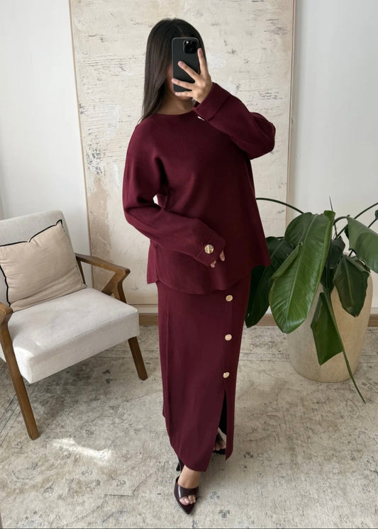 Ensemble pull & jupe longue