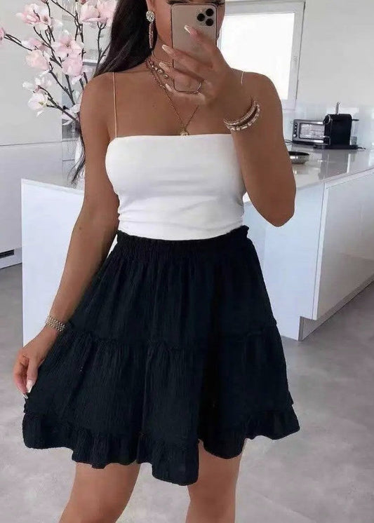 Jupe en Coton Noir