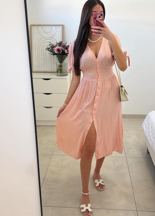 Robe ELéna Rose poudré