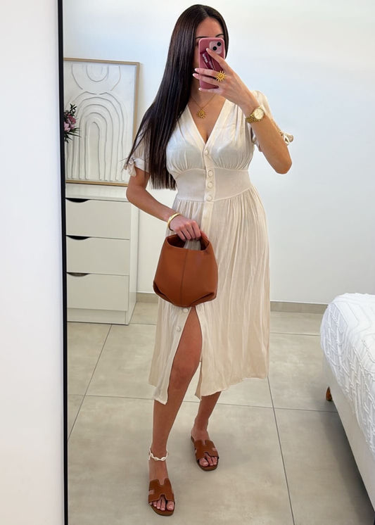 Robe Eléna écru